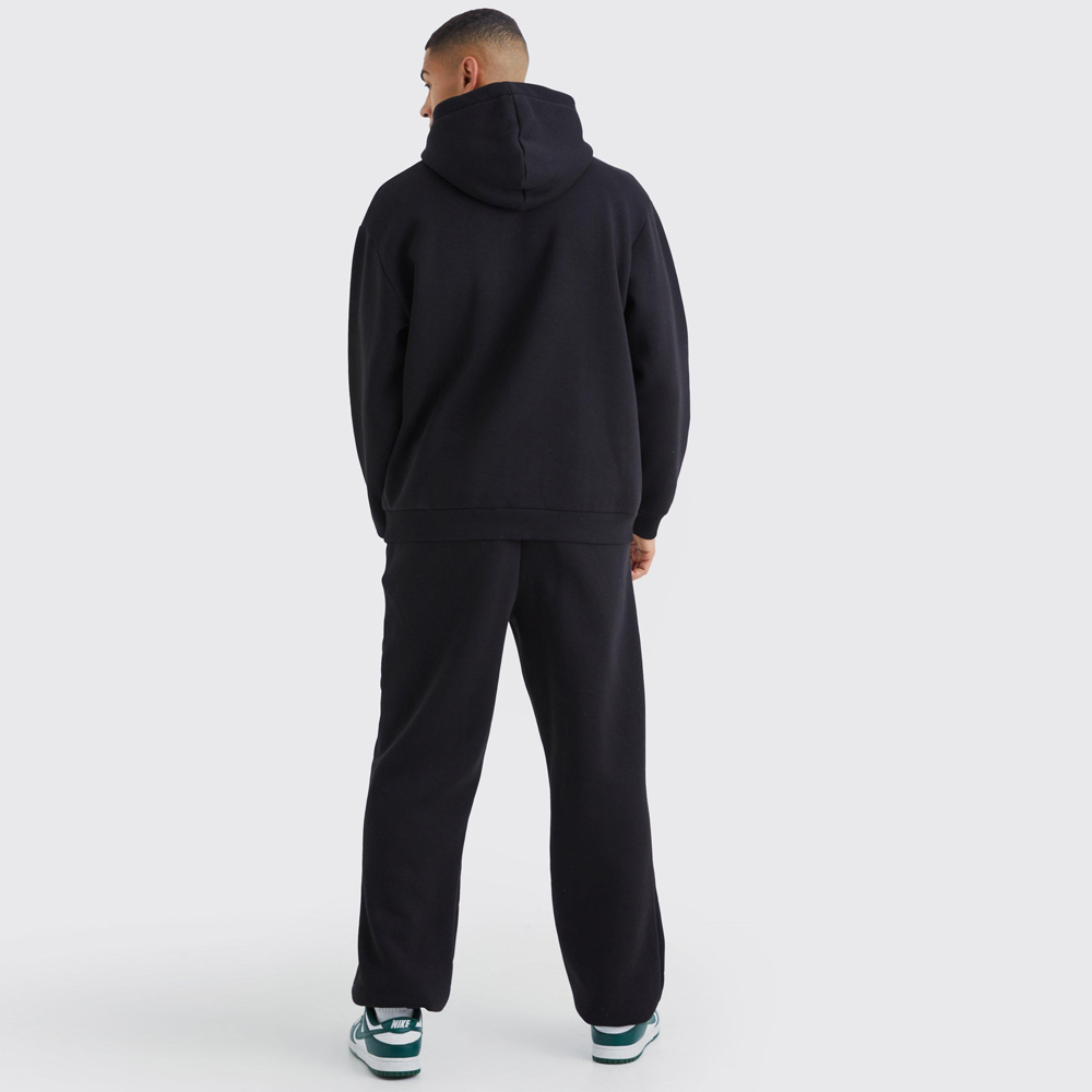 Oversized Boxy Zip Through Puff Print Gusset Tracksuit