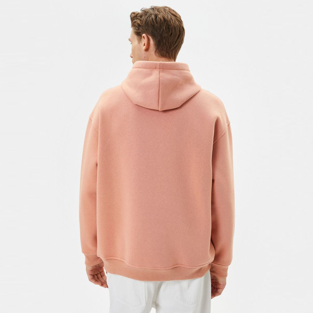 Plus Oversized Overdyed Homme Bird Print Graphic Hoodie