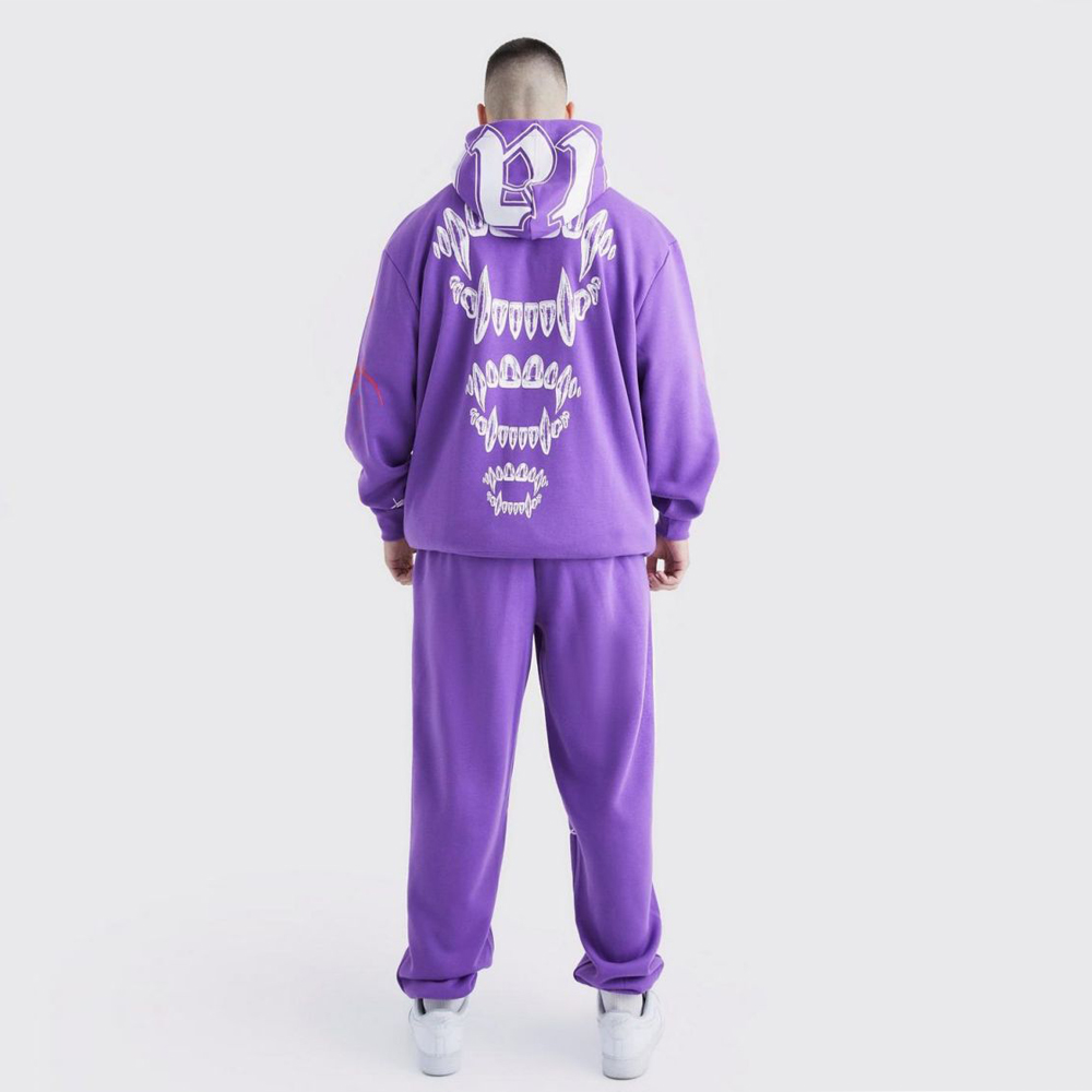 Oversized Boxy Varsity Gusset Tracksuit