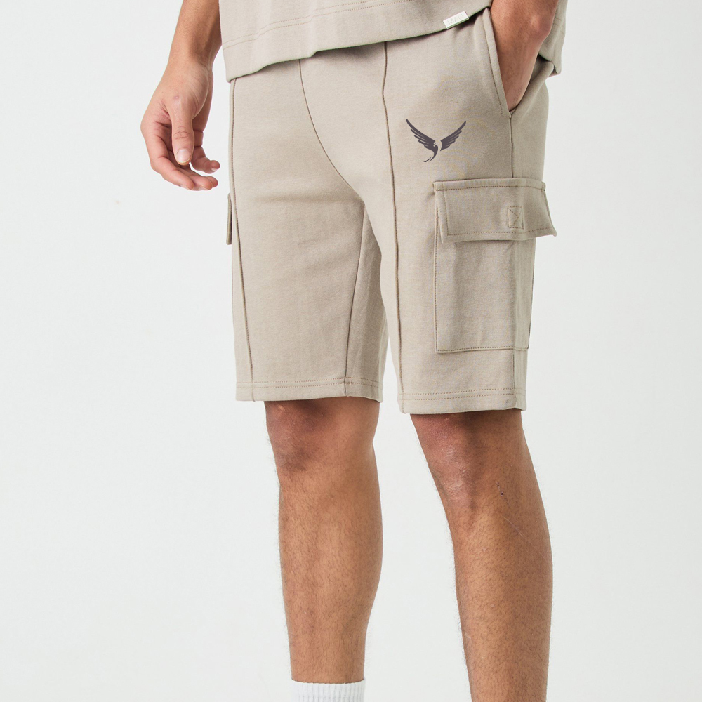 Relaxed Camo Side Panel Shorts